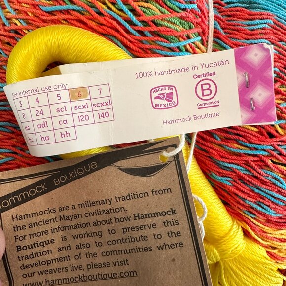 Hammock Boutique XL Colorful Mayan Hammock - Picture 5 of 6